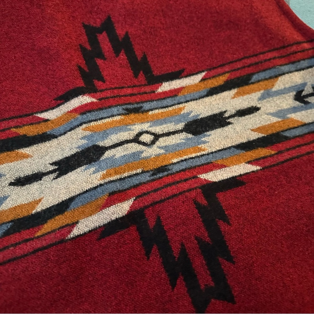 Pendleton Red Patterned Vest - Picture 2 of 7